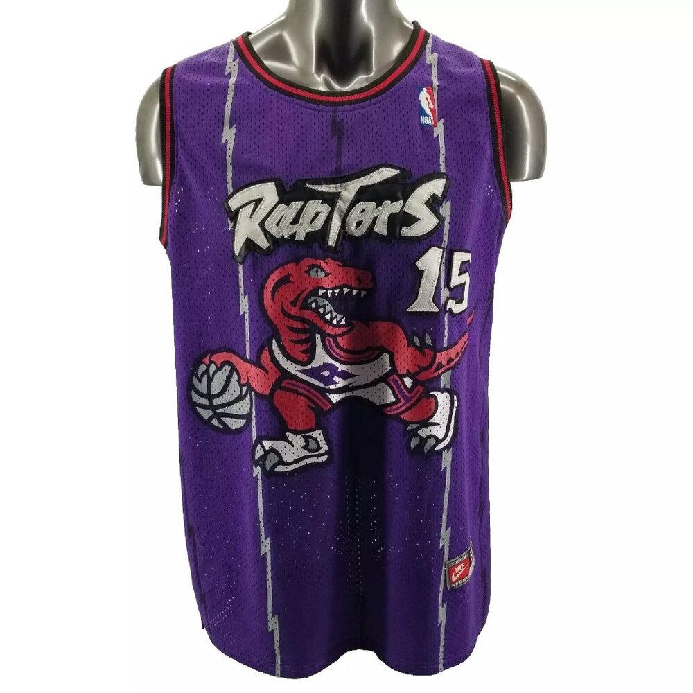 Toronto Raptors Vince Carter  Jersey VTG Nike #15 Men's Men’s 90s Y2K Sewn XL